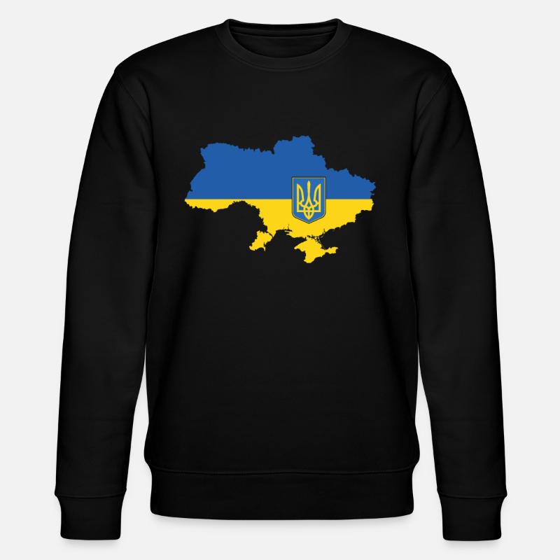 Ukraine - Stanley/Stella Unisex Bio-Sweatshirt CHANGER  - Schwarz