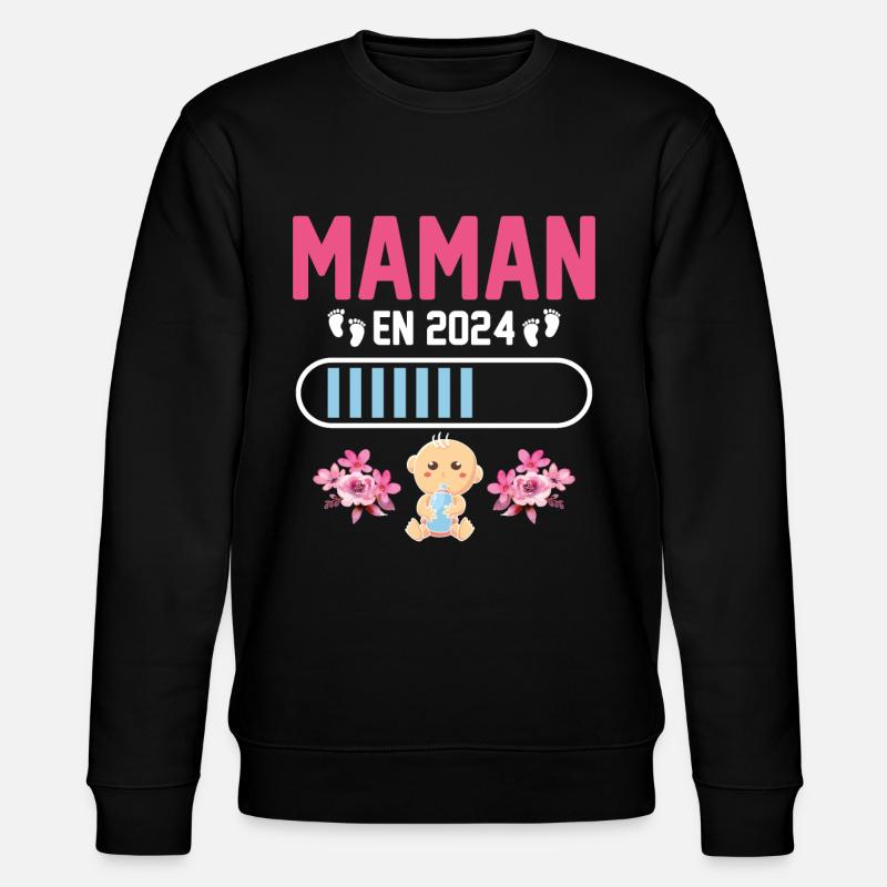 Maman En 2024 - Sweat bio CHANGER Stanley/Stella Unisexe - noir