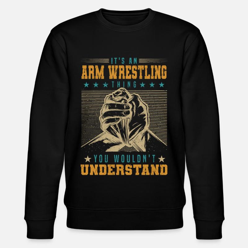Armdrücken - Stanley/Stella Unisex Bio-Sweatshirt CHANGER  - Schwarz