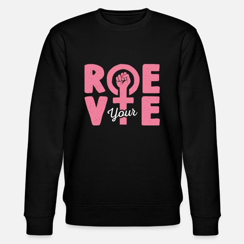 Roe deine Stimme - Stanley/Stella Unisex Bio-Sweatshirt CHANGER  - Schwarz