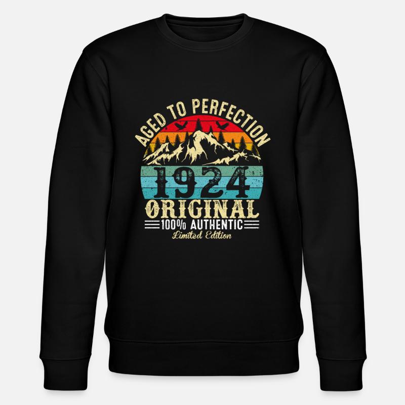 Perfekt gealtert 1924 Original - Stanley/Stella Unisex Bio-Sweatshirt CHANGER - Schwarz