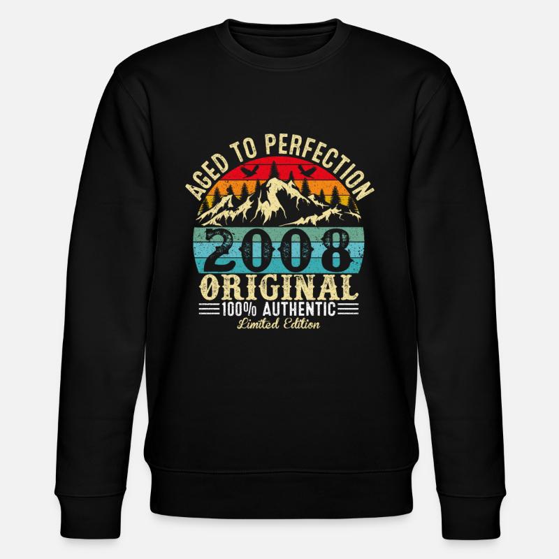 Perfekt gealtert 2008 Original - Stanley/Stella Unisex Bio-Sweatshirt CHANGER  - Schwarz