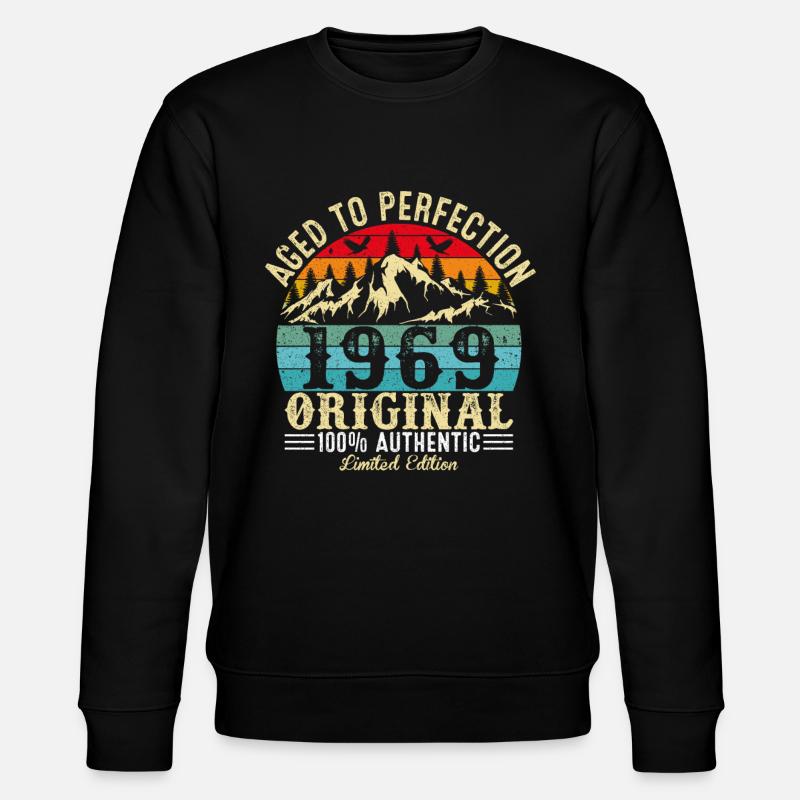 Perfekt gealtert 1969 Original - Stanley/Stella Unisex Bio-Sweatshirt CHANGER  - Schwarz