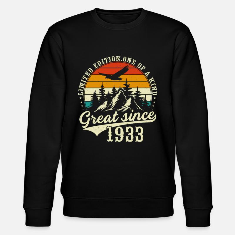 Einzigartig seit 1933 - Stanley/Stella Unisex Bio-Sweatshirt CHANGER  - Schwarz