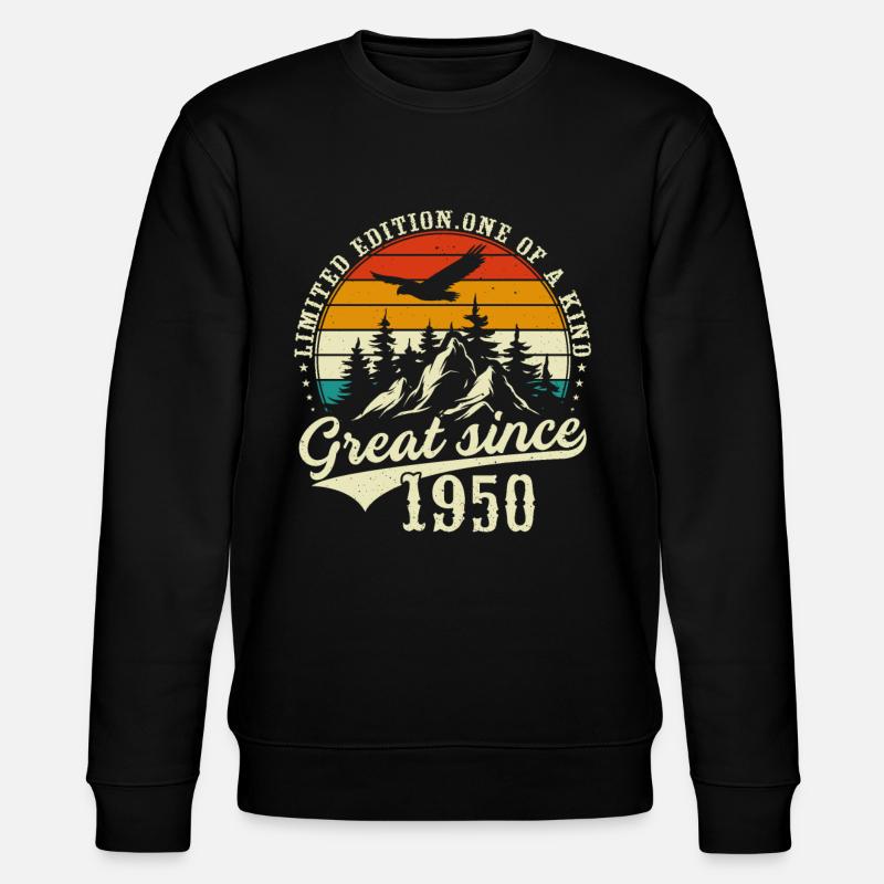 Einzigartig seit 1950 - Stanley/Stella Unisex Bio-Sweatshirt CHANGER  - Schwarz