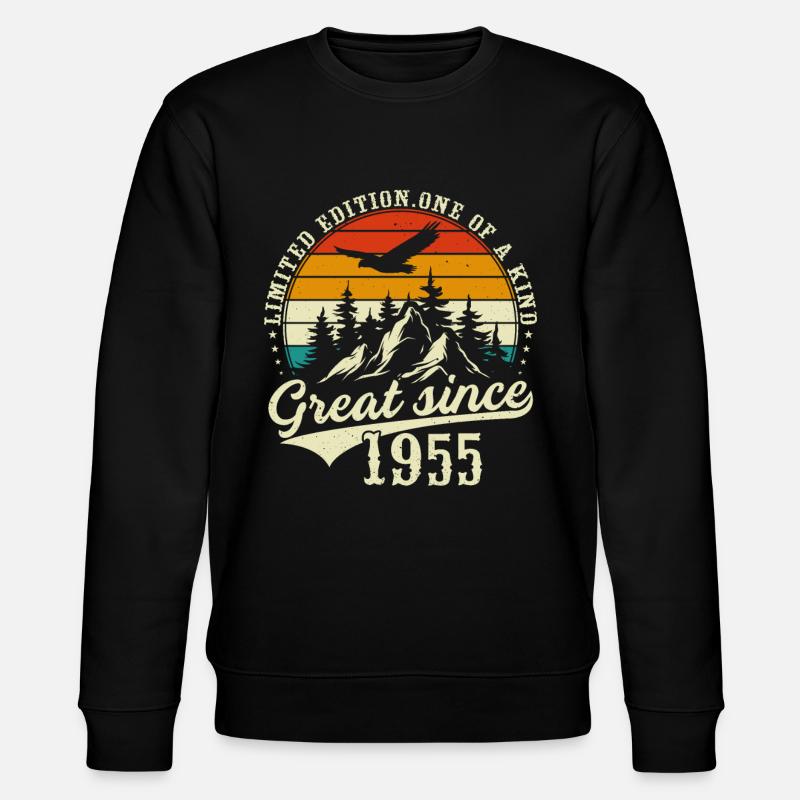Einzigartig seit 1955 - Stanley/Stella Unisex Bio-Sweatshirt CHANGER  - Schwarz