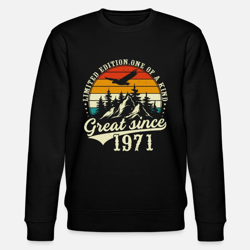 Einzigartig seit 1971 - Stanley/Stella Unisex Bio-Sweatshirt CHANGER  - Schwarz