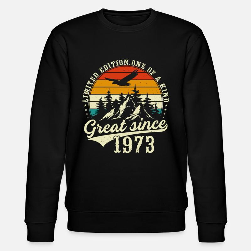 Einzigartig seit 1973 - Stanley/Stella Unisex Bio-Sweatshirt CHANGER  - Schwarz