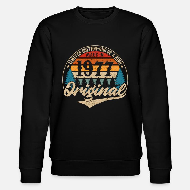 Made in 1977 Original - Stanley/Stella CHANGER Unisex Organic Sweatshirt - black