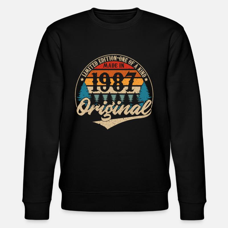 Made in 1987 Original - Stanley/Stella CHANGER Unisex Organic Sweatshirt - black