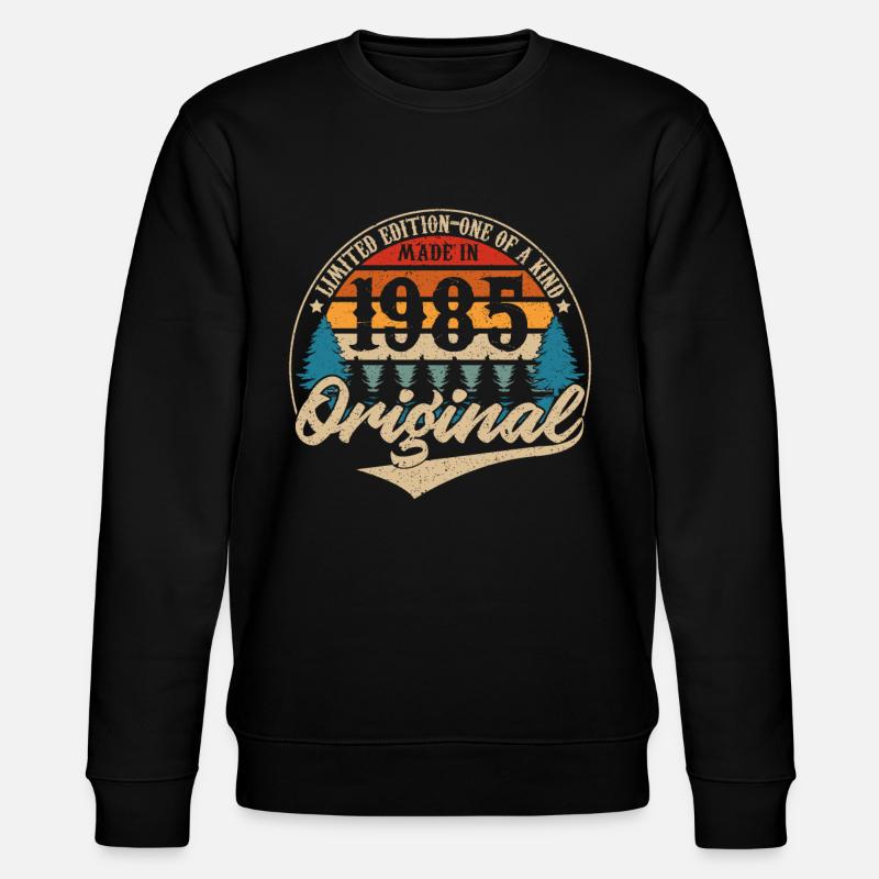Fabriqué En 1985 Original - Sweat bio CHANGER Stanley/Stella Unisexe - noir