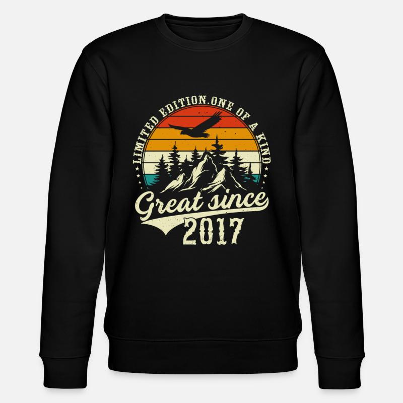 Einzigartig seit 2017 - Stanley/Stella Unisex Bio-Sweatshirt CHANGER  - Schwarz