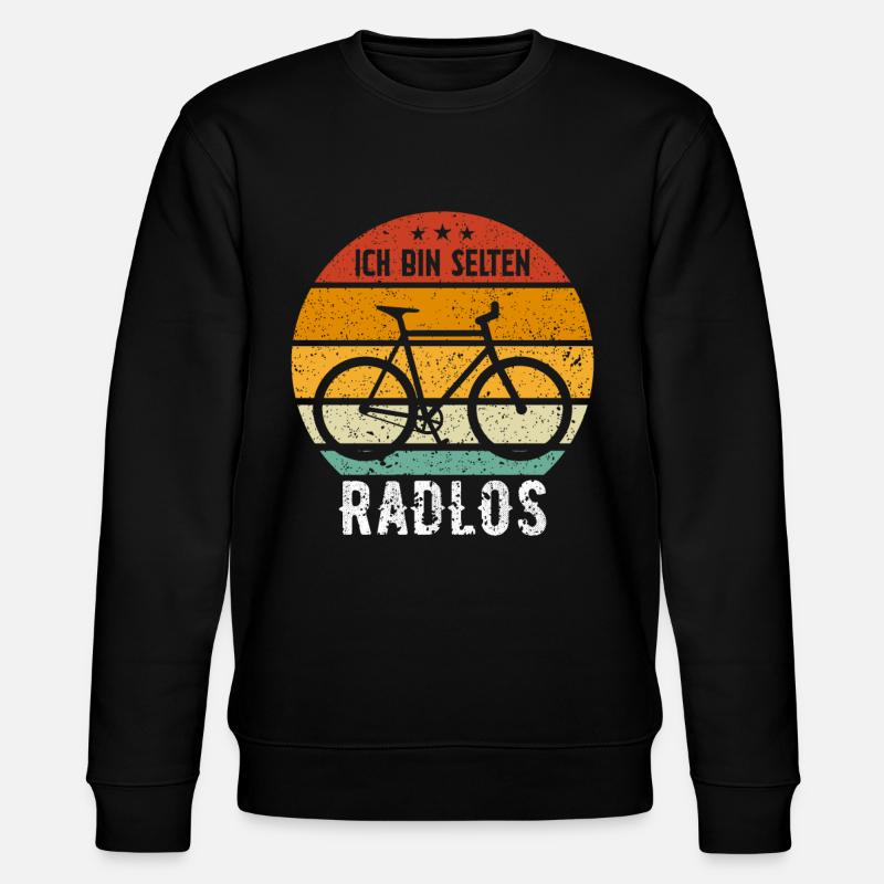 Ich Bin Selten Radlos - Stanley/Stella Unisex Bio-Sweatshirt CHANGER  - Schwarz