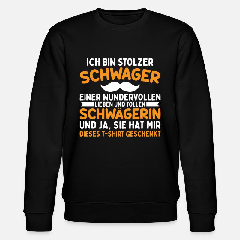 Stolzer Schwager - Stanley/Stella Unisex Bio-Sweatshirt CHANGER  - Schwarz