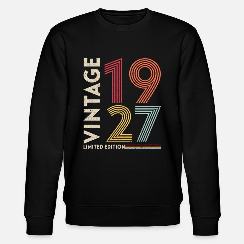 édition limitée millésime 1927 - Sweat bio CHANGER Stanley/Stella Unisexe - noir