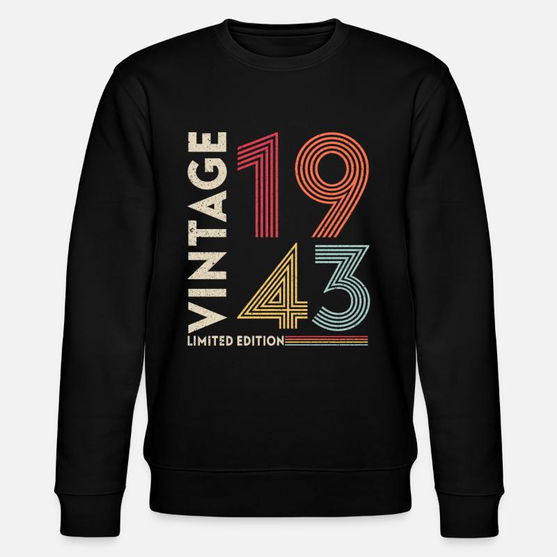 Millésime 1943 Edition limitée - Sweat bio CHANGER Stanley/Stella Unisexe - noir