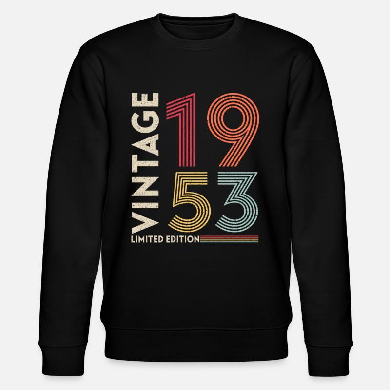 Millésime 1953 Edition limitée - Sweat bio CHANGER Stanley/Stella Unisexe - noir