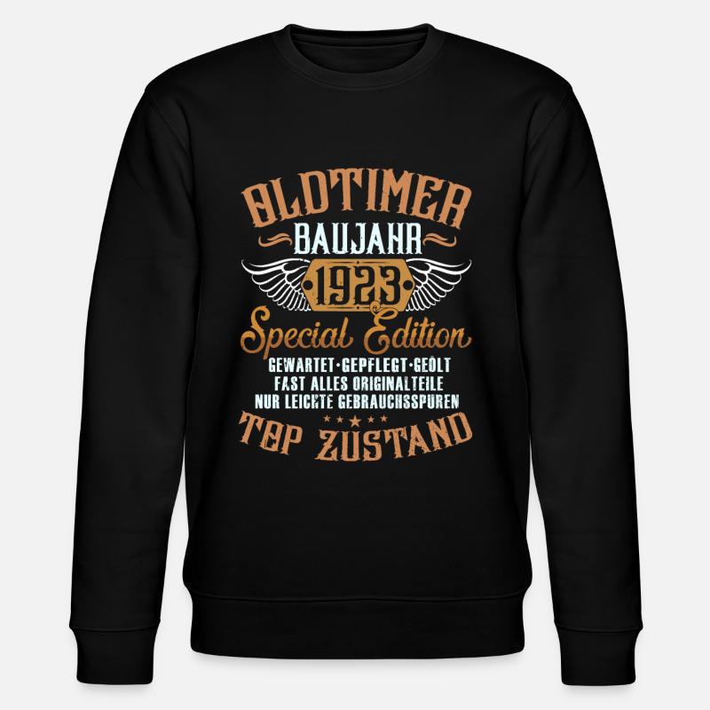 Oldtimer Baujahr 1923 - Stanley/Stella Unisex Bio-Sweatshirt CHANGER  - Schwarz