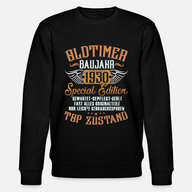 Oldtimer 1930 - Stanley/Stella Unisex Bio-Sweatshirt CHANGER  - Schwarz