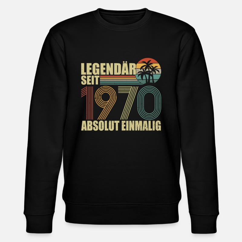 Legendär seit 1970 - Stanley/Stella Unisex Bio-Sweatshirt CHANGER  - Schwarz