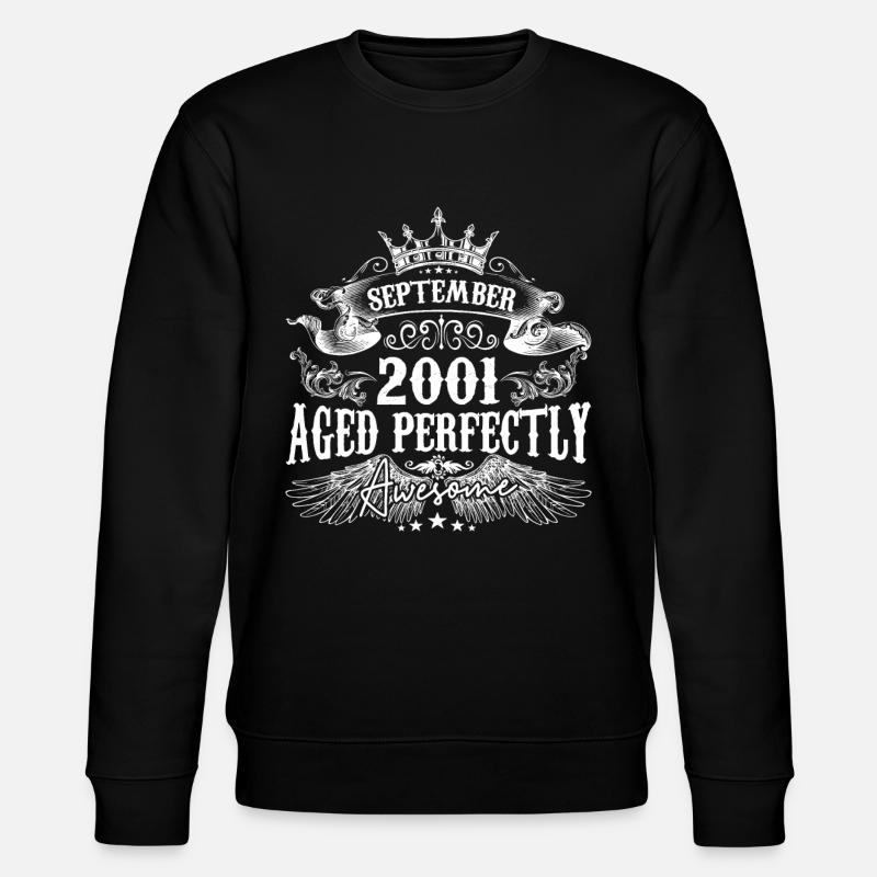 September 2001 anniversary 2001 September - Stanley/Stella CHANGER Unisex Organic Sweatshirt - black