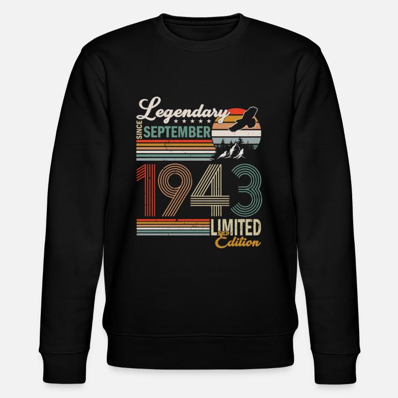 SEPTEMBRE 1943 - Sweat bio CHANGER Stanley/Stella Unisexe - noir