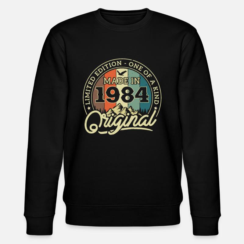 Cadeau Anniversaire 1984 - Sweat bio CHANGER Stanley/Stella Unisexe - noir