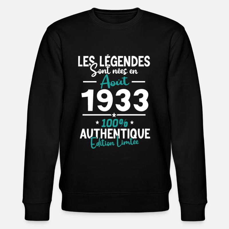 Événement spécial en août - Sweat bio CHANGER Stanley/Stella Unisexe - noir