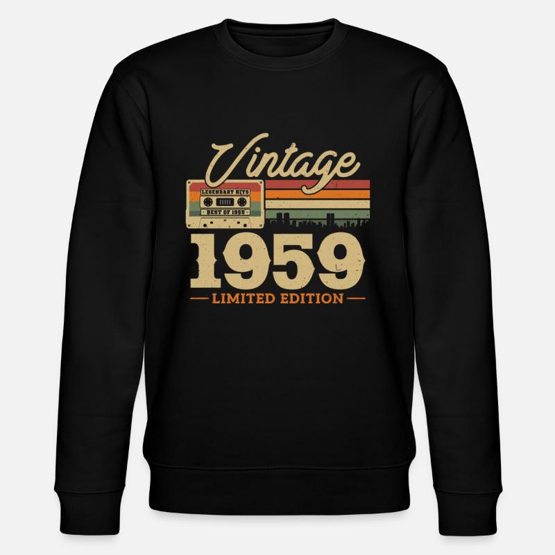 1959 - 64/65e anniversaire - Sweat bio CHANGER Stanley/Stella Unisexe - noir