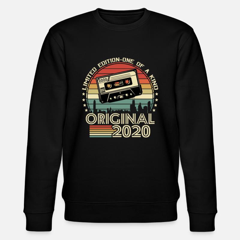 Retro 2020 Geschenk - Stanley/Stella Unisex Bio-Sweatshirt CHANGER  - Schwarz