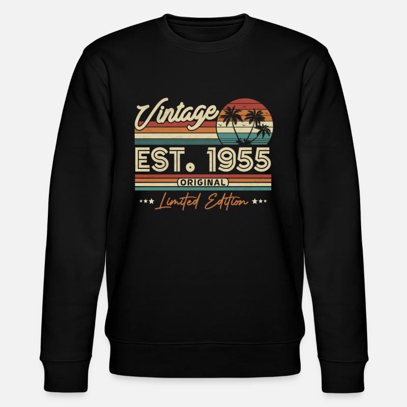 Don 1955 - 68/69 ans - Sweat bio CHANGER Stanley/Stella Unisexe - noir