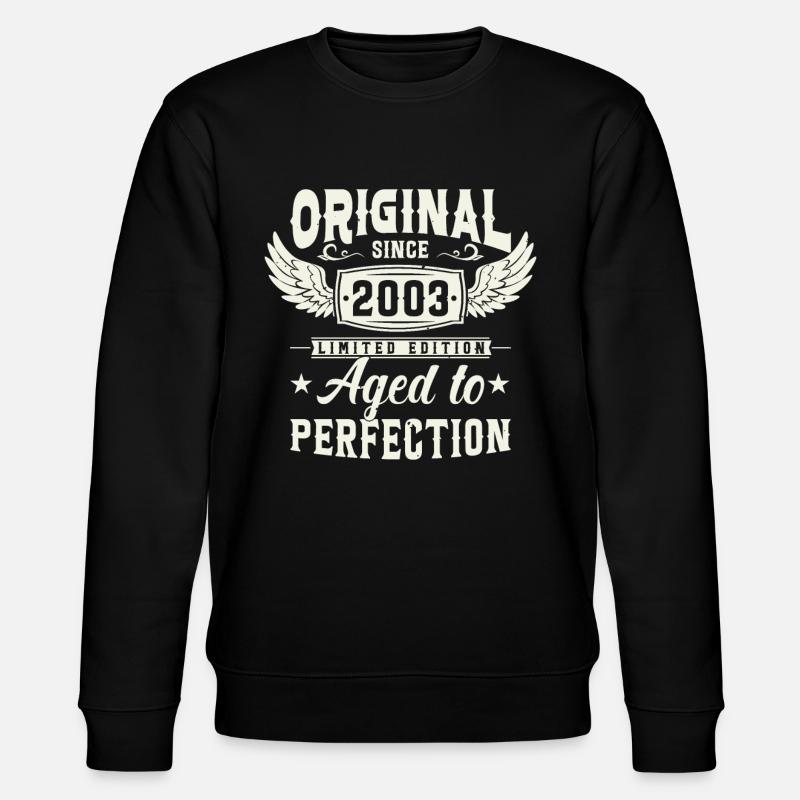 Millésime 2003 - Sweat bio CHANGER Stanley/Stella Unisexe - noir