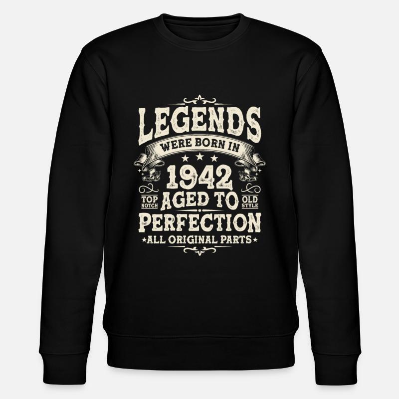 Anniversaire 1942 Légende - Sweat bio CHANGER Stanley/Stella Unisexe - noir