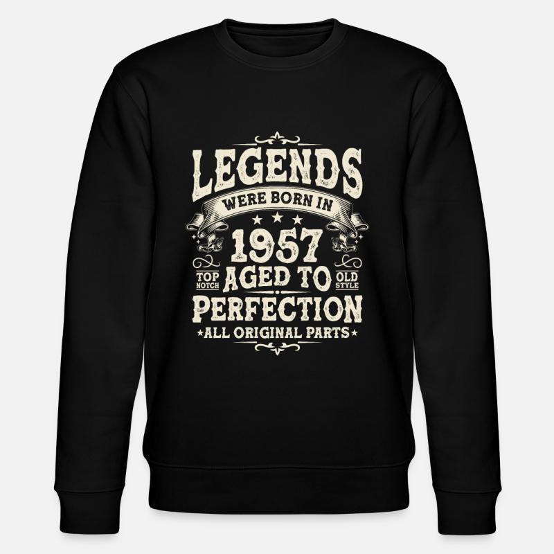Légendaire né en 1957 - Sweat bio CHANGER Stanley/Stella Unisexe - noir