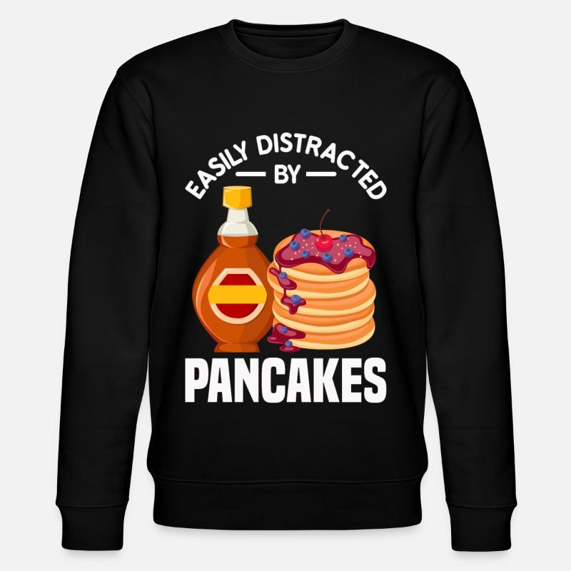Pancakes - Stanley/Stella Unisex Bio-Sweatshirt CHANGER - Schwarz