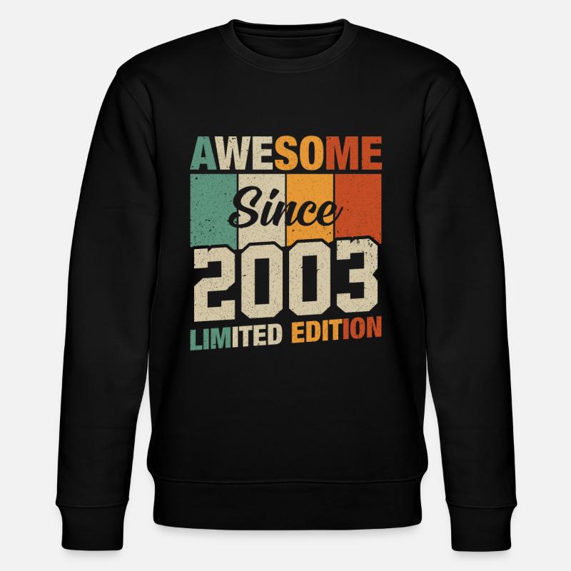 Millésime Anniversaire 20/21 ans - Sweat bio CHANGER Stanley/Stella Unisexe - noir