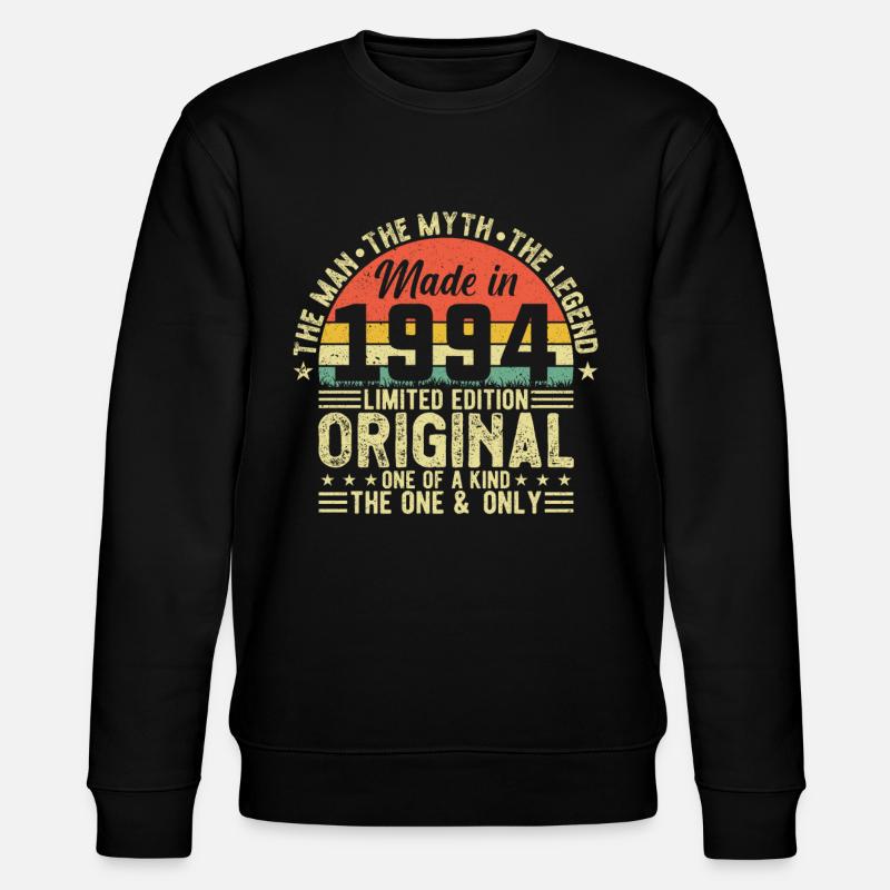 Millésime légendaire '94 - Sweat bio CHANGER Stanley/Stella Unisexe - noir