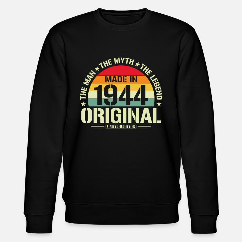 Classics 1944 - Stanley/Stella CHANGER Unisex Organic Sweatshirt - black