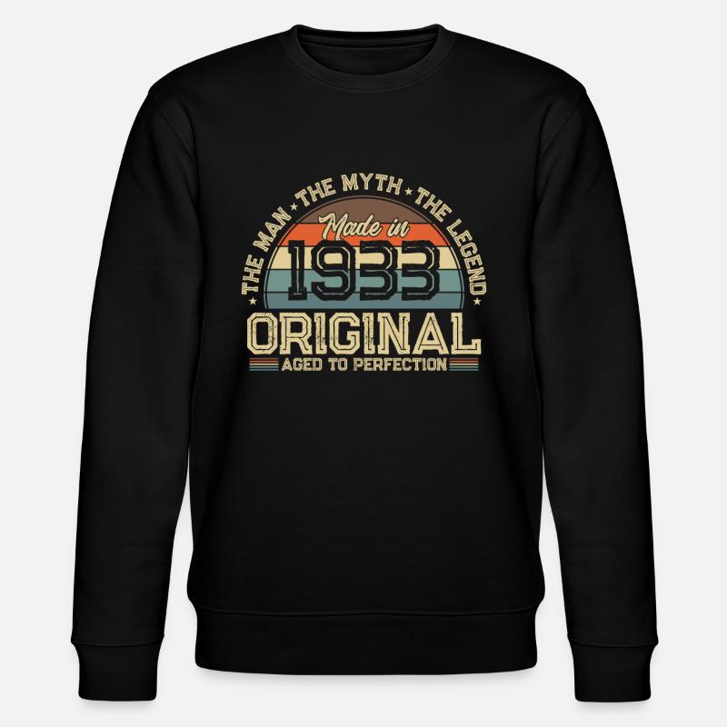Incomparable 1933 - Stanley/Stella CHANGER Unisex Organic Sweatshirt - black