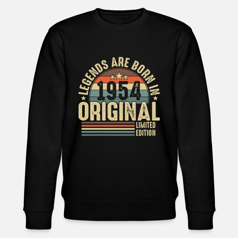 Legendäres 1954 - Stanley/Stella Unisex Bio-Sweatshirt CHANGER  - Schwarz