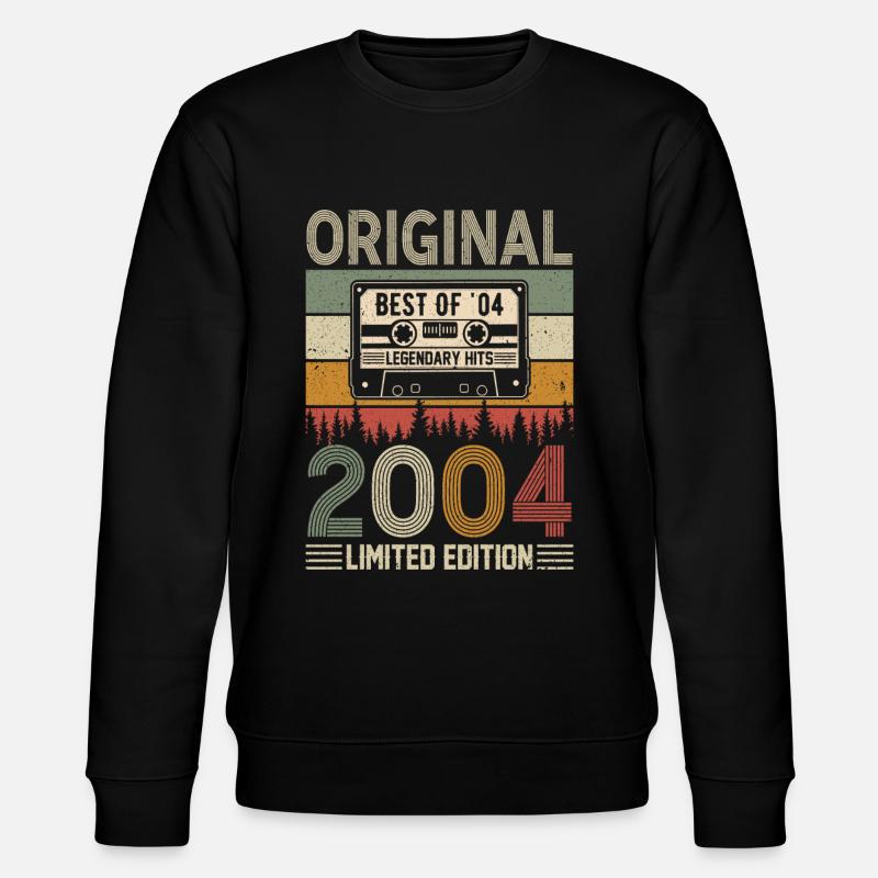 Millésime 2004 Anniversaire - Sweat bio CHANGER Stanley/Stella Unisexe - noir