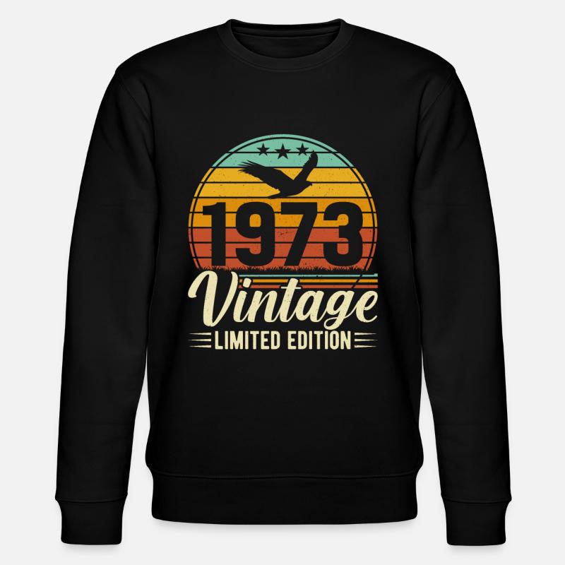50e anniversaire 1973 - Sweat bio CHANGER Stanley/Stella Unisexe - noir