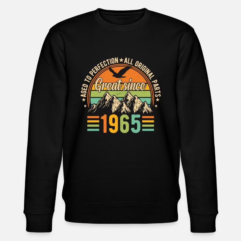 1965 - A legendary year - Stanley/Stella CHANGER Unisex Organic Sweatshirt - black