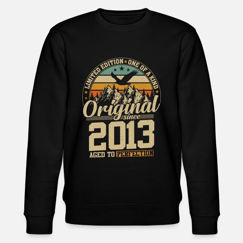 Millésime 2013 - Joie d’anniversaire - Sweat bio CHANGER Stanley/Stella Unisexe - noir