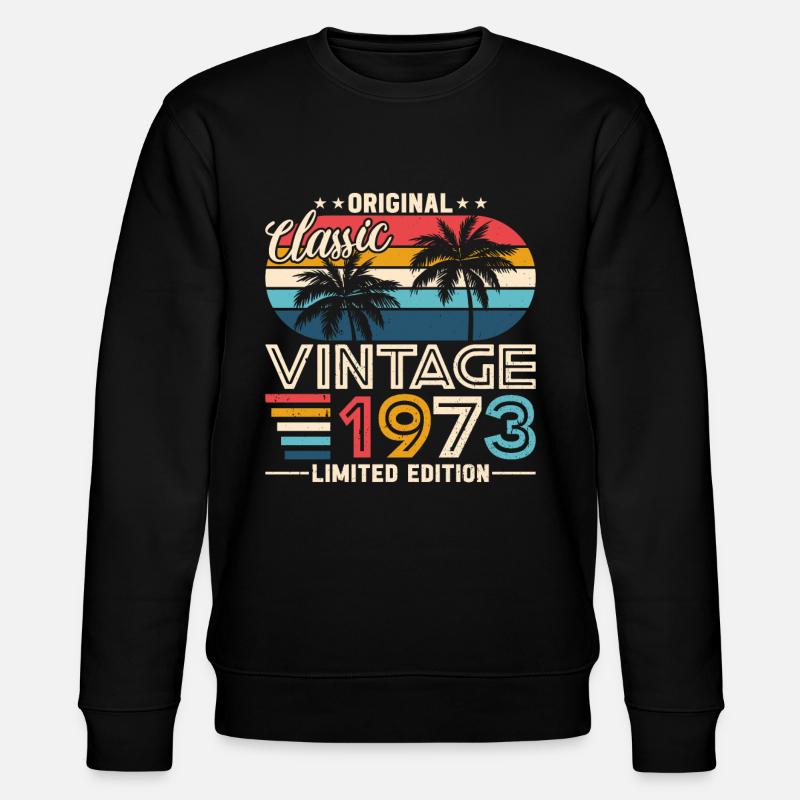 1973 Jubilee - Timeless elegance - Stanley/Stella CHANGER Unisex Organic Sweatshirt - black