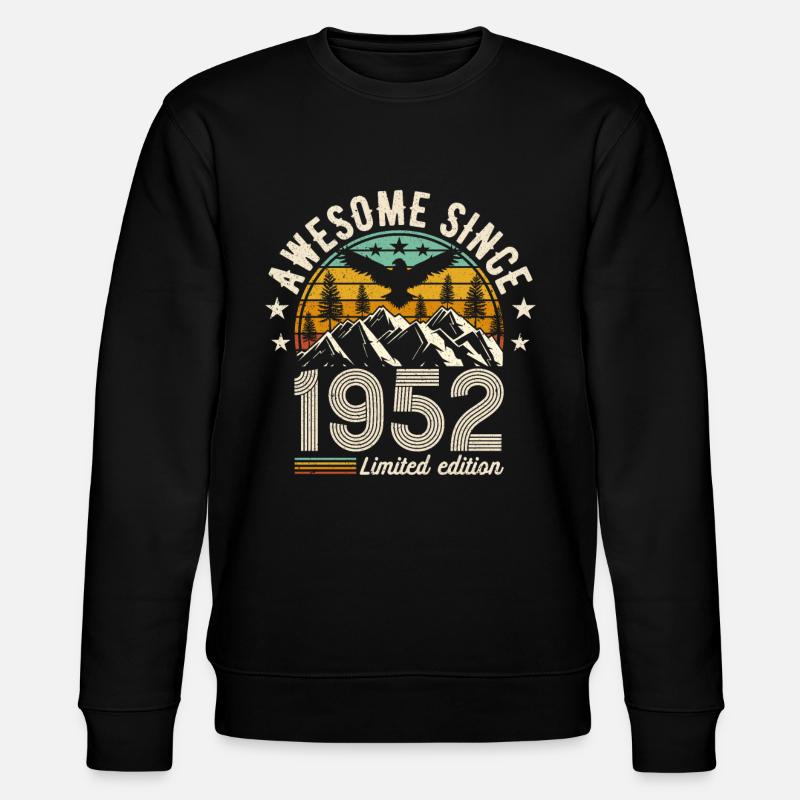 Légendaire 72e anniversaire 1952 - Sweat bio CHANGER Stanley/Stella Unisexe - noir