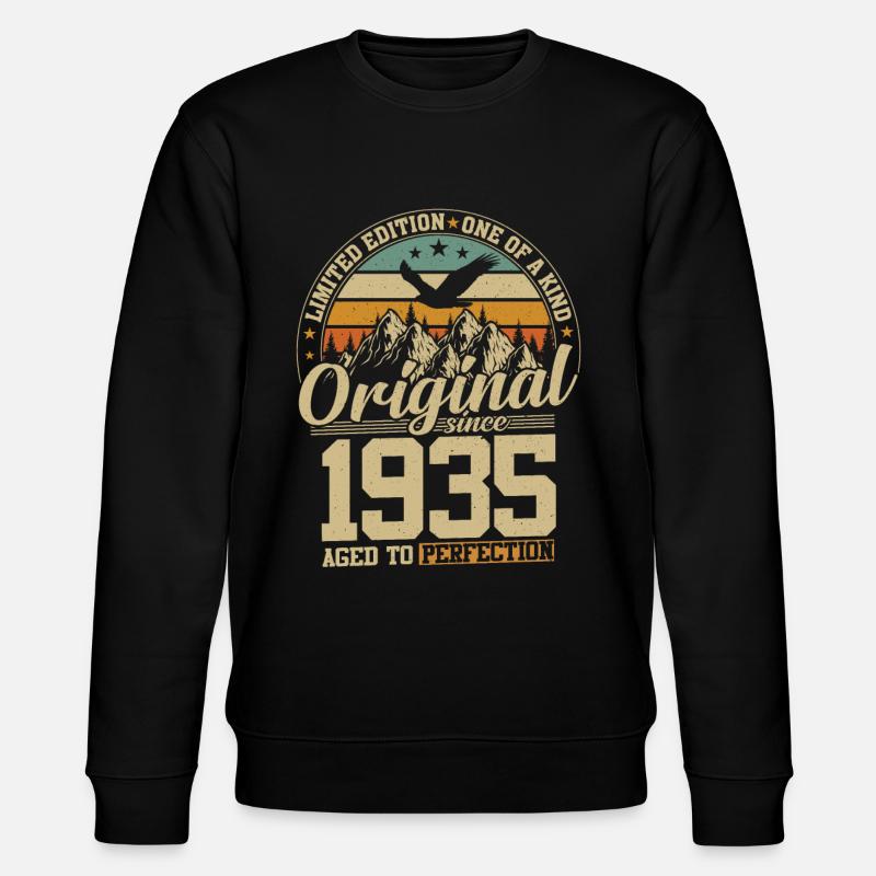 Millésime 1935 Anniversaire - Sweat bio CHANGER Stanley/Stella Unisexe - noir