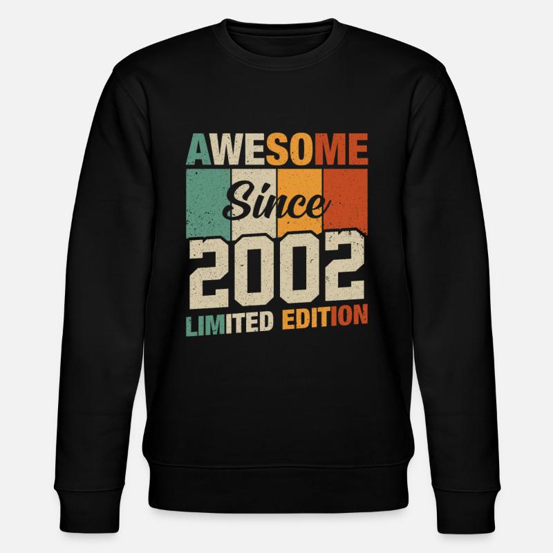 Legendäres Geburtsjahr 2002 - Stanley/Stella Unisex Bio-Sweatshirt CHANGER  - Schwarz