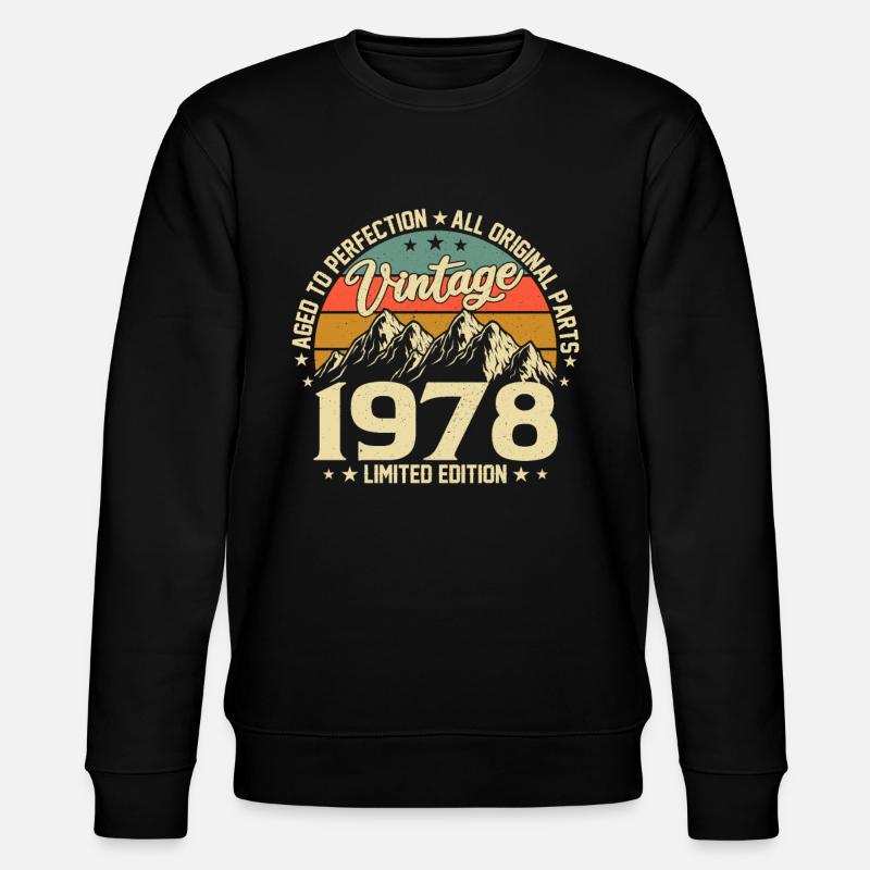 Millésime 1978 Légendes - Sweat bio CHANGER Stanley/Stella Unisexe - noir
