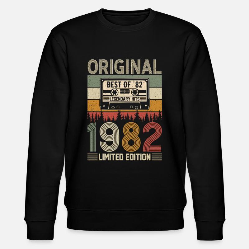1982 42 ans de légende - Sweat bio CHANGER Stanley/Stella Unisexe - noir
